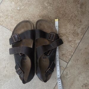Birkenstock Brown Mens Leather Sandals